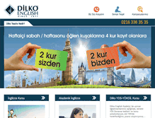 Tablet Screenshot of dilkoenglishkadikoy.com